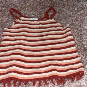 Old Navy Kids Red and White Striped Camisole